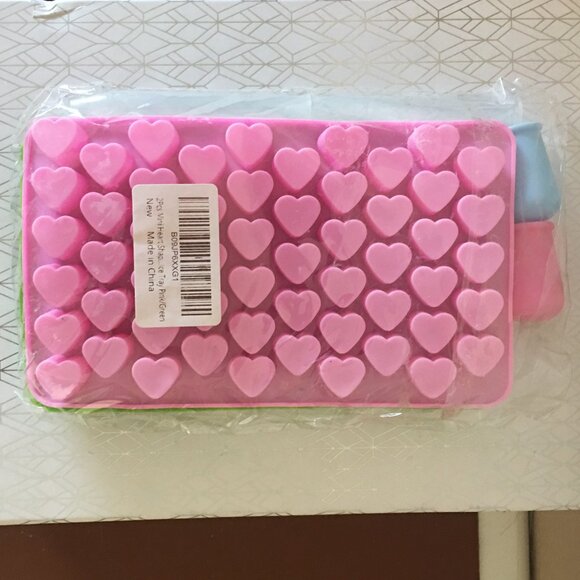 2 PACK Silicone Mini Heart Molds with 2 Droppers  NEW IN PACKAGE! - Picture 7 of 9